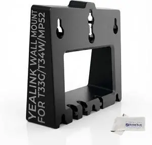 Yealink T33G, T34W & MP52 Wall Mount Bracket (10pk) Secure Holder for Offices, Call Centers, Clinics - Durable Build, Fast Easy Installation, Free Desk Space & Organize Workstations with GTW Cloth Yealink T33G, T34W & MP52 Wall Mount Bracket (10pk) Secure Holder for Offices, Call Centers, Clinics - Durable Build, Fast Easy Installation, Free Desk Space & Organize Workstations with GTW Cloth