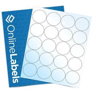 2 Inch White Gloss Round Labels (Laser Printers Only) - Pack of 10,000 Circle Stickers, 500 Sheets - OnlineLabels 2 Inch White Gloss Round Labels (Laser Printers Only) - Pack of 10,000 Circle Stickers, 500 Sheets - OnlineLabels
