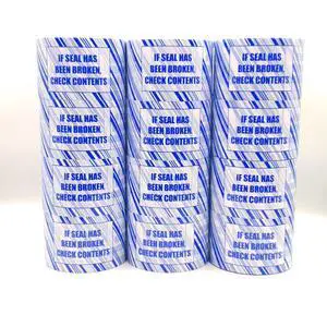 VPTAPE 3 Inch x 110 Yards Pre-Printed Packing Tape, 2.2 Mil Thick, 24 Pack for Packaging, Shipping, Moving, Home and Office (24 Pack, Blue-"If Seal Has Been Broken Check Contents") VPTAPE 3 Inch x 110 Yards Pre-Printed Packing Tape, 2.2 Mil Thick, 24 Pack for Packaging, Shipping, Moving, Home and Office (24 Pack, Blue-"If Seal Has Been Broken Check Contents")