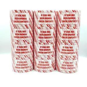 VPTAPE 3 Inch x 110 Yards Pre-Printed Packing Tape, 2.2 Mil Thick, 24 Pack for Packaging, Shipping, Moving, Home and Office (24 Pack, RED/White-If Seal Has Been Broken Check Contents) VPTAPE 3 Inch x 110 Yards Pre-Printed Packing Tape, 2.2 Mil Thick, 24 Pack for Packaging, Shipping, Moving, Home and Office (24 Pack, RED/White-If Seal Has Been Broken Check Contents)