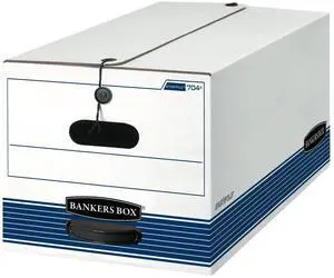 Bankers Box 20-Pack String & Button Medium-Duty File Box, Letter, FastFold | Keep important records buttoned up with secure closure, FastFold setup, reinforced handles, and stackable strength Bankers Box 20-Pack String & Button Medium-Duty File Box, Letter, FastFold | Keep important records buttoned up with secure closure, FastFold setup, reinforced handles, and stackable strength