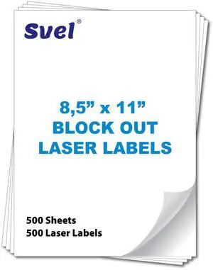 Cover up Blockout Full Sheet Labels Shipping Mailing Stickers Cover Old Barcodes & Addresses Bulk Pack High-Opacity (500, 8.5x11) Back Block Laser & Inkjet Printers Shipping Mailing Labels Cover up Blockout Full Sheet Labels Shipping Mailing Stickers Cover Old Barcodes & Addresses Bulk Pack High-Opacity (500, 8.5x11) Back Block Laser & Inkjet Printers Shipping Mailing Labels