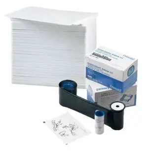 Datacard 532000-054 Metallic Silver Ribbon - 1,500 Prints for FP65, FP65i, SD260S, SD460, SP Series Printers with 500 Premium White Blank Plastic CR80 30 Mil PVC Cards Datacard 532000-054 Metallic Silver Ribbon - 1,500 Prints for FP65, FP65i, SD260S, SD460, SP Series Printers with 500 Premium White Blank Plastic CR80 30 Mil PVC Cards