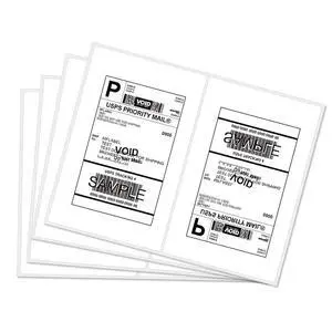 Direct Thermal Labels,Half Sheet Self Adhesive Shipping Labels for Laser & Inkjet Printers, White (4000 Labels) Direct Thermal Labels,Half Sheet Self Adhesive Shipping Labels for Laser & Inkjet Printers, White (4000 Labels)