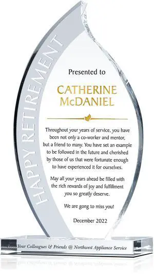 Personalized Happy Retirement Gift Plaque for Man Co-Worker or for Woman Co-Worker, Unique Custom Retirement Gift for Friends & Colleagues, for Mentor, Manager or Boss (XL - 12") Personalized Happy Retirement Gift Plaque for Man Co-Worker or for Woman Co-Worker, Unique Custom Retirement Gift for Friends & Colleagues, for Mentor, Manager or Boss (XL - 12")