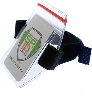 Bulk 25 Pack - Heavy Duty Water Resistant Armband ID Badge Holder with Resealable Red Zip & Rugged Adjustable Arm Band (Perfect Arm Ski Pass Holder for Lift Ticket) Secure Top Load by Bulk 25 Pack - Heavy Duty Water Resistant Armband ID Badge Holder with Resealable Red Zip & Rugged Adjustable Arm Band (Perfect Arm Ski Pass Holder for Lift Ticket) Secure Top Load by