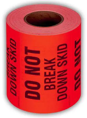 3" X 5" Do not Break Down Skid Fluorescent Shipping Label Stickers for Shipping and Packing - 500 Labels Per Roll (10 Pack) 3" X 5" Do not Break Down Skid Fluorescent Shipping Label Stickers for Shipping and Packing - 500 Labels Per Roll (10 Pack)