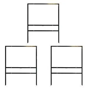 3-Pack Econo 36x24 Iron Real Estate Sign Frame with 1 Rider (3-Pack) 3-Pack Econo 36x24 Iron Real Estate Sign Frame with 1 Rider (3-Pack)