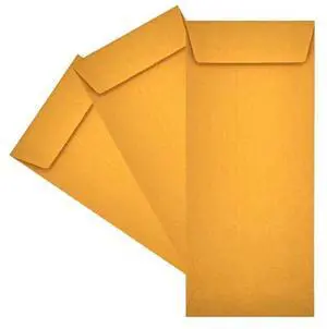 2500 Cashier Depot - #10 Policy Envelopes, Open End, 4-1/8" x 9-1/2", Sturdy 24 lb. Brown Kraft Paper, Gum Flap, Business, Office & Document Organization, 2500 Count 2500 Cashier Depot - #10 Policy Envelopes, Open End, 4-1/8" x 9-1/2", Sturdy 24 lb. Brown Kraft Paper, Gum Flap, Business, Office & Document Organization, 2500 Count