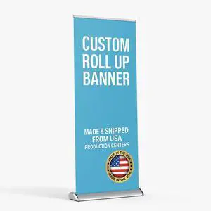 Custom Retractable Banner Stand, Roll Up Banner with Your Logo/Text, Personalized Pull Up Display for Business, Trade Shows, Events 33x81 / 36x92 / 24x81 / 23x66 / Tabletop 11.5x17.5 Custom Retractable Banner Stand, Roll Up Banner with Your Logo/Text, Personalized Pull Up Display for Business, Trade Shows, Events 33x81 / 36x92 / 24x81 / 23x66 / Tabletop 11.5x17.5