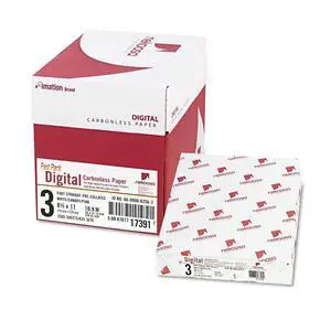 Fast Pack Carbonless 3-Part Paper, 8.5 X 11, White/Canary/Pink, 500 Sheets/Ream, 5 Reams/Carton Fast Pack Carbonless 3-Part Paper, 8.5 X 11, White/Canary/Pink, 500 Sheets/Ream, 5 Reams/Carton