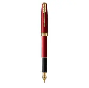 Sonnet Fountain Pen, Red Lacquer with Gold Trim, Medium Nib (1931474) Sonnet Fountain Pen, Red Lacquer with Gold Trim, Medium Nib (1931474)