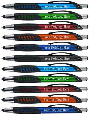 Personalized Pens With Custom Logo or Text-350 Pack Bulk-for Businesses, Parties, and Events, 2 in 1 Ballpoint Pen & Capacitive Stylus for Touchscreen Devices, Click Action, Assorted Colors, Black Ink Personalized Pens With Custom Logo or Text-350 Pack Bulk-for Businesses, Parties, and Events, 2 in 1 Ballpoint Pen & Capacitive Stylus for Touchscreen Devices, Click Action, Assorted Colors, Black Ink