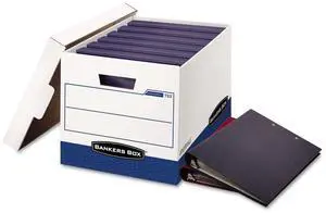 BINDERBOX Heavy-Duty Storage Boxes, FastFold, Lift-Off Lid, Fits Binders 1 1/2 to 3 Inches, 12 1/4 x 18 1/2 x 12, Case of 12 (0073301) BINDERBOX Heavy-Duty Storage Boxes, FastFold, Lift-Off Lid, Fits Binders 1 1/2 to 3 Inches, 12 1/4 x 18 1/2 x 12, Case of 12 (0073301)