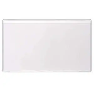 StoreSMART - 3" x 5 1/4" - Non-Adhesive Plastic Vinyl Pocket - Index Card Sized - Open Long Side - 300 Pack - PE106L-300 StoreSMART - 3" x 5 1/4" - Non-Adhesive Plastic Vinyl Pocket - Index Card Sized - Open Long Side - 300 Pack - PE106L-300