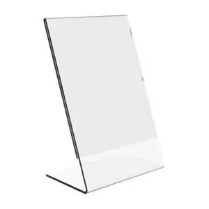 Clear Acrylic Sign Holder 5 x 7 - Clear Slanted Sign Holder - Premium Acrylic Sign Holder for Office, Retail, Tradeshow and Home Use (100 Pack) Clear Acrylic Sign Holder 5 x 7 - Clear Slanted Sign Holder - Premium Acrylic Sign Holder for Office, Retail, Tradeshow and Home Use (100 Pack)