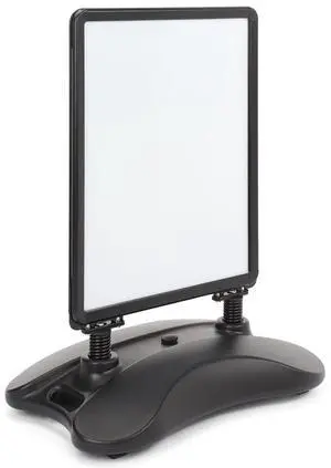 Outdoor Sidewalk Snap Open Sign Frame, Wheeled Base, 22x28-Inches, Double-Sided, Black (PS1528BLK) Outdoor Sidewalk Snap Open Sign Frame, Wheeled Base, 22x28-Inches, Double-Sided, Black (PS1528BLK)