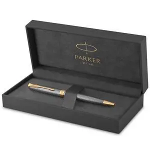Sonnet Ballpoint Pen Chiselled Silver with Gold Trim Medium Point Black Ink (1931492) Sonnet Ballpoint Pen Chiselled Silver with Gold Trim Medium Point Black Ink (1931492)