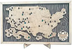 National Parks Travel Map, USA Travel Tracker with Checklist, Pins & Stickers,Adventure Gift for Park Lovers,Outdoor Lovers,Couples & Families,Bucket List Wall Art Decor (XL - 34×21 inch) National Parks Travel Map, USA Travel Tracker with Checklist, Pins & Stickers,Adventure Gift for Park Lovers,Outdoor Lovers,Couples & Families,Bucket List Wall Art Decor (XL - 34×21 inch)