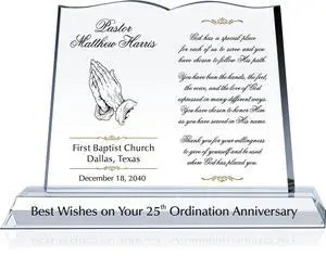 Personalized Crystal Bible Shape Pastor Appreciation Gift Plaque, Customized with Pastor & Church Name, Unique Appreciation for Pastor, Minister, Priest (M - 10") Personalized Crystal Bible Shape Pastor Appreciation Gift Plaque, Customized with Pastor & Church Name, Unique Appreciation for Pastor, Minister, Priest (M - 10")