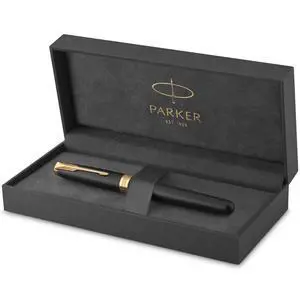 Sonnet Fountain Pen, Matte Black Lacquer with Gold Trim, Fine Nib (1931516) Sonnet Fountain Pen, Matte Black Lacquer with Gold Trim, Fine Nib (1931516)