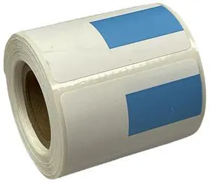 Direct Thermal Mobile Printer Label Roll 2" x 1.125" Blue Right Center 1" inch Core Polypropylene Perforated 275 Labels Per Roll (32 Rolls/Box) (Blue) Direct Thermal Mobile Printer Label Roll 2" x 1.125" Blue Right Center 1" inch Core Polypropylene Perforated 275 Labels Per Roll (32 Rolls/Box) (Blue)