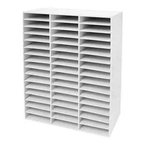 48 Compartment Literature Organizer, Adjustable Shelf Classroom Mailbox, Heavy Duty Mail Sorter & Mail Organizer Countertop for Classroom Office Home School (White) 48 Compartment Literature Organizer, Adjustable Shelf Classroom Mailbox, Heavy Duty Mail Sorter & Mail Organizer Countertop for Classroom Office Home School (White)