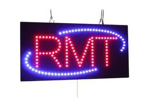 RMT Sign, Register Massage Therapist, Signage, LED, Neon, Open, Store, Window, Shop, Business, Signboard, Display, Bright, Eye-Catching, 24"x12" (60cm*30cm) RMT Sign, Register Massage Therapist, Signage, LED, Neon, Open, Store, Window, Shop, Business, Signboard, Display, Bright, Eye-Catching, 24"x12" (60cm*30cm)