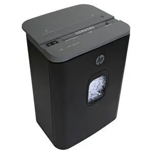 HP - Cross Cut Paper Shredder, 20-Sheet Capacity, Slide Top Design, Pullout Basket, High Capacity Secure Shredding, Large Design with Rolling Casters HP - Cross Cut Paper Shredder, 20-Sheet Capacity, Slide Top Design, Pullout Basket, High Capacity Secure Shredding, Large Design with Rolling Casters