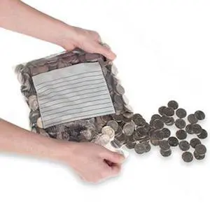 Self Seal Coin Bags 9 1/2W x 9H Tamper Resistant Clear Coin Bags 1000 Pack Self Seal Coin Bags 9 1/2W x 9H Tamper Resistant Clear Coin Bags 1000 Pack
