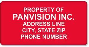 Custom Asset Labels | 0.75" x 1.5" FoilGuard 100% Aluminum Tags with High-Bond Acrylic Adhesive, Pack of 100, Made in USA Custom Asset Labels | 0.75" x 1.5" FoilGuard 100% Aluminum Tags with High-Bond Acrylic Adhesive, Pack of 100, Made in USA