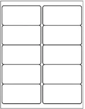 10 Up - Shipping Address Labels - 2" x 4" - 20000 Labels 10 Up - Shipping Address Labels - 2" x 4" - 20000 Labels