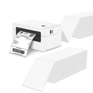 4" x 6" Fanfold Direct Thermal Labels - White Shipping Mailing Postage, Perforated, Permanent Adhesive 2000 Per Stack (8 Stacks-16000 Labels) 4" x 6" Fanfold Direct Thermal Labels - White Shipping Mailing Postage, Perforated, Permanent Adhesive 2000 Per Stack (8 Stacks-16000 Labels)