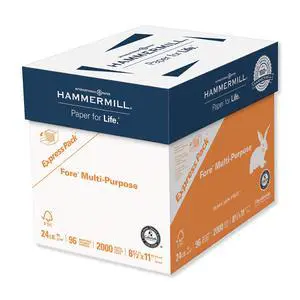 Paper, Fore Multipurpose Paper, 8.5 x 11 Paper, Letter Size, 24lb Paper, 96 Bright, Express Pack / 2,000 Sheets NO REAM WRAP (163122C) Acid Free Paper Paper, Fore Multipurpose Paper, 8.5 x 11 Paper, Letter Size, 24lb Paper, 96 Bright, Express Pack / 2,000 Sheets NO REAM WRAP (163122C) Acid Free Paper