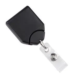 Bulk 100 Pack - Heavy Duty Retractable Badge Reel with Pull Cord and Swivel Alligator Clip with Teeth - No Twist B-Reel Badge Holder for Nurse, Office Employees by (Black) Bulk 100 Pack - Heavy Duty Retractable Badge Reel with Pull Cord and Swivel Alligator Clip with Teeth - No Twist B-Reel Badge Holder for Nurse, Office Employees by (Black)