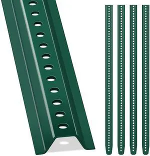 U Channel Sign Post, 8 Ft. Green Baked Enamel Steel, 1.1 lbs per Foot, Medium Weight with Pre Drilled Holes for Easy Mounting, Heavy Duty Metal Sign Mounting Pole (Pack of 4) U Channel Sign Post, 8 Ft. Green Baked Enamel Steel, 1.1 lbs per Foot, Medium Weight with Pre Drilled Holes for Easy Mounting, Heavy Duty Metal Sign Mounting Pole (Pack of 4)