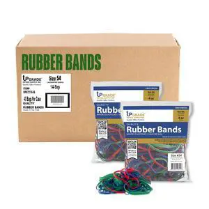 Upgrade Office Supply Rubber Bands, Size 54, Assorted Sizes and Colors, 40 Pack Case, USA Upgrade Office Supply Rubber Bands, Size 54, Assorted Sizes and Colors, 40 Pack Case, USA