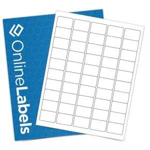 OnlineLabels 1.5" x 1" Labels - White Matte - Inkjet/Laser - 1,000 Sheets | Permanent Adhesive, Blank Rectangle Labels, Inkjet & Laser Compatible, Ideal for Barcode & Vial Labels OnlineLabels 1.5" x 1" Labels - White Matte - Inkjet/Laser - 1,000 Sheets | Permanent Adhesive, Blank Rectangle Labels, Inkjet & Laser Compatible, Ideal for Barcode & Vial Labels