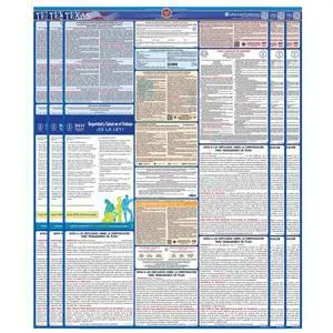 Texas 2026 Labor Law Poster State & Federal Compliance OSHA, EEOC, FMLA, Minimum Wage Durable, Laminated & Waterproof Workplace Employment Poster Made in USA 26 x 39.5, 5-Pack Texas 2026 Labor Law Poster State & Federal Compliance OSHA, EEOC, FMLA, Minimum Wage Durable, Laminated & Waterproof Workplace Employment Poster Made in USA 26 x 39.5, 5-Pack