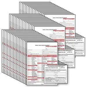 J. J. Keller 100-Pack, Annual Vehicle Inspection Report Form & Adhesive Vinyl Label 2-Ply, 3-Ply Carbonless Form, Bundle Shrinkwrapped, DOT Compliant J. J. Keller 100-Pack, Annual Vehicle Inspection Report Form & Adhesive Vinyl Label 2-Ply, 3-Ply Carbonless Form, Bundle Shrinkwrapped, DOT Compliant