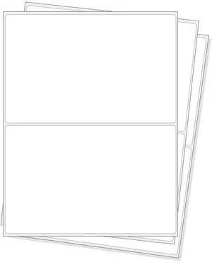 Half Sheet Self Adhesive Shipping Labels for Laser & Inkjet Printers, 8000 Labels, Rounded Corner (4000 Sheets) Half Sheet Self Adhesive Shipping Labels for Laser & Inkjet Printers, 8000 Labels, Rounded Corner (4000 Sheets)