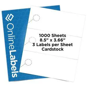 Door Hangers - 8.5 x 3.66 - Cardstock - Pack of 3,000, 1,000 Sheets - Inkjet/Laser Printer Door Hangers - 8.5 x 3.66 - Cardstock - Pack of 3,000, 1,000 Sheets - Inkjet/Laser Printer