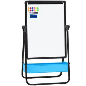 Magnetic Whiteboard with Stand - Double Sided 40"x28" Portable U Stand Easel Whiteboard, Height Adjustable & 360° Rotating Dry Erase Boards for Classroom, Home, Restaurant & Presentation Magnetic Whiteboard with Stand - Double Sided 40"x28" Portable U Stand Easel Whiteboard, Height Adjustable & 360° Rotating Dry Erase Boards for Classroom, Home, Restaurant & Presentation