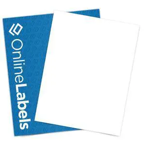 8.5 x 11 Waterproof Polyester Sticker Paper (Laser Printers Only) - 250 Sheets - Full Sheet Labels - OnlineLabels 8.5 x 11 Waterproof Polyester Sticker Paper (Laser Printers Only) - 250 Sheets - Full Sheet Labels - OnlineLabels