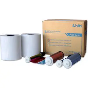 4x6" Media for Photo Printer P520 P520L, 500 Sheets to a Roll, 2 4x6" Media for Photo Printer P520 P520L, 500 Sheets to a Roll, 2
