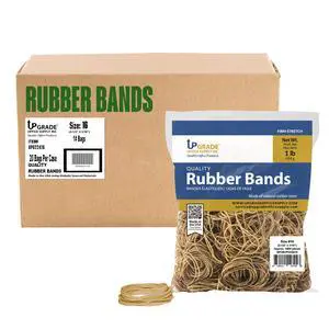 Upgrade Office Supply Rubber Bands, Size 16, 2-1/2 x 1/16 in, 36000 Count, 20 Pack Case USA Upgrade Office Supply Rubber Bands, Size 16, 2-1/2 x 1/16 in, 36000 Count, 20 Pack Case USA