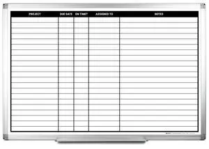 Project Planning Whiteboard (36in x 24in) | Wall Mountable Aluminum Frame & Marker Tray - Easy Dry Erase and Magnetic - Stay Ahead of Schedule & Keep Your Team Informed Project Planning Whiteboard (36in x 24in) | Wall Mountable Aluminum Frame & Marker Tray - Easy Dry Erase and Magnetic - Stay Ahead of Schedule & Keep Your Team Informed