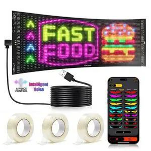 23"x9.5" Voice Control LED Business Sign via App 23"x9.5" Voice Control LED Business Sign via App