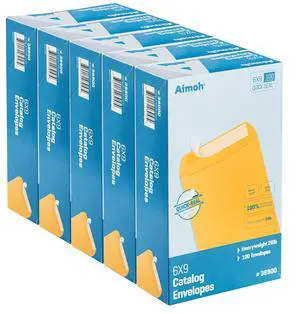 6 x 9 Self-Seal Brown Kraft Catalog Envelopes - 28lb, Ultra Strong Quick-Seal, 6x9 inch - 1000 Count (38900-CS) 6 x 9 Self-Seal Brown Kraft Catalog Envelopes - 28lb, Ultra Strong Quick-Seal, 6x9 inch - 1000 Count (38900-CS)