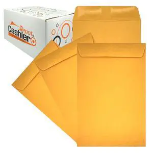 2500 Cashier Depot - 6" x 9" Catalog Envelopes Open End Sturdy 24lb Kraft Gum Flap Closure Professional Mailing & Document Storage, 2500 Count 2500 Cashier Depot - 6" x 9" Catalog Envelopes Open End Sturdy 24lb Kraft Gum Flap Closure Professional Mailing & Document Storage, 2500 Count